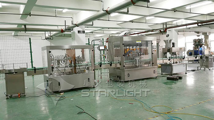 液體自動化灌裝生產線-膏體灌裝生產線實拍展示圖