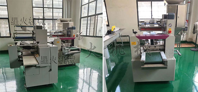 星火KN95口罩自動(dòng)包裝機(jī)車間展示