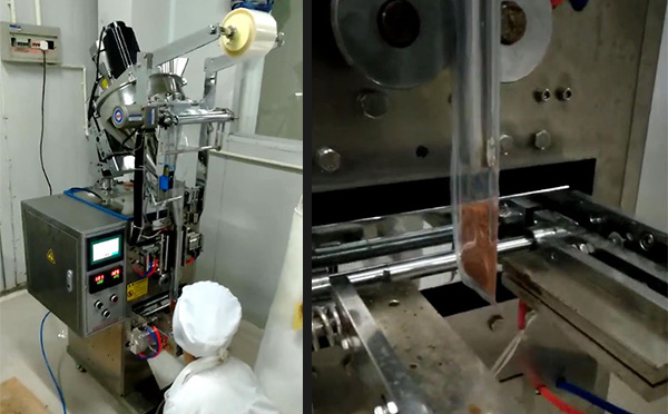 烤肉調料包裝封口機客戶案例實拍圖