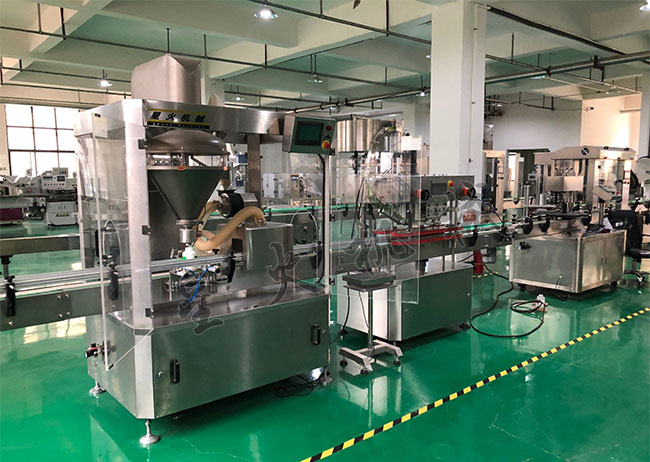 星火中央廚房調味料生產線設備展示