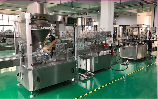 星火全自動粉末罐裝機設備展示