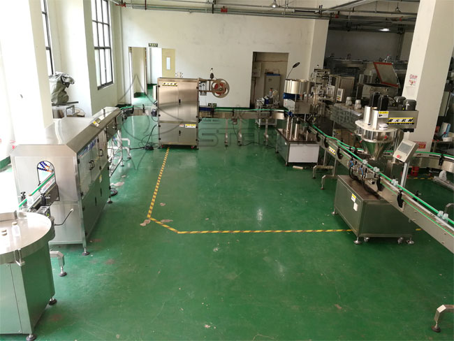 星火粉劑獸藥灌裝機生產(chǎn)線展示