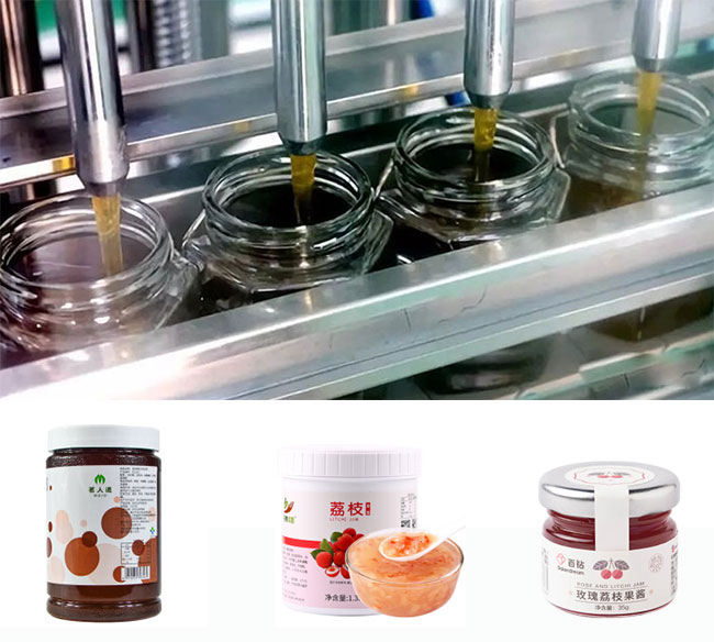 果醬灌裝機設備細節(jié)及樣品展示
