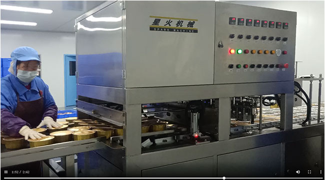 鋁箔盒預制菜全自動連續式封口機操作視頻